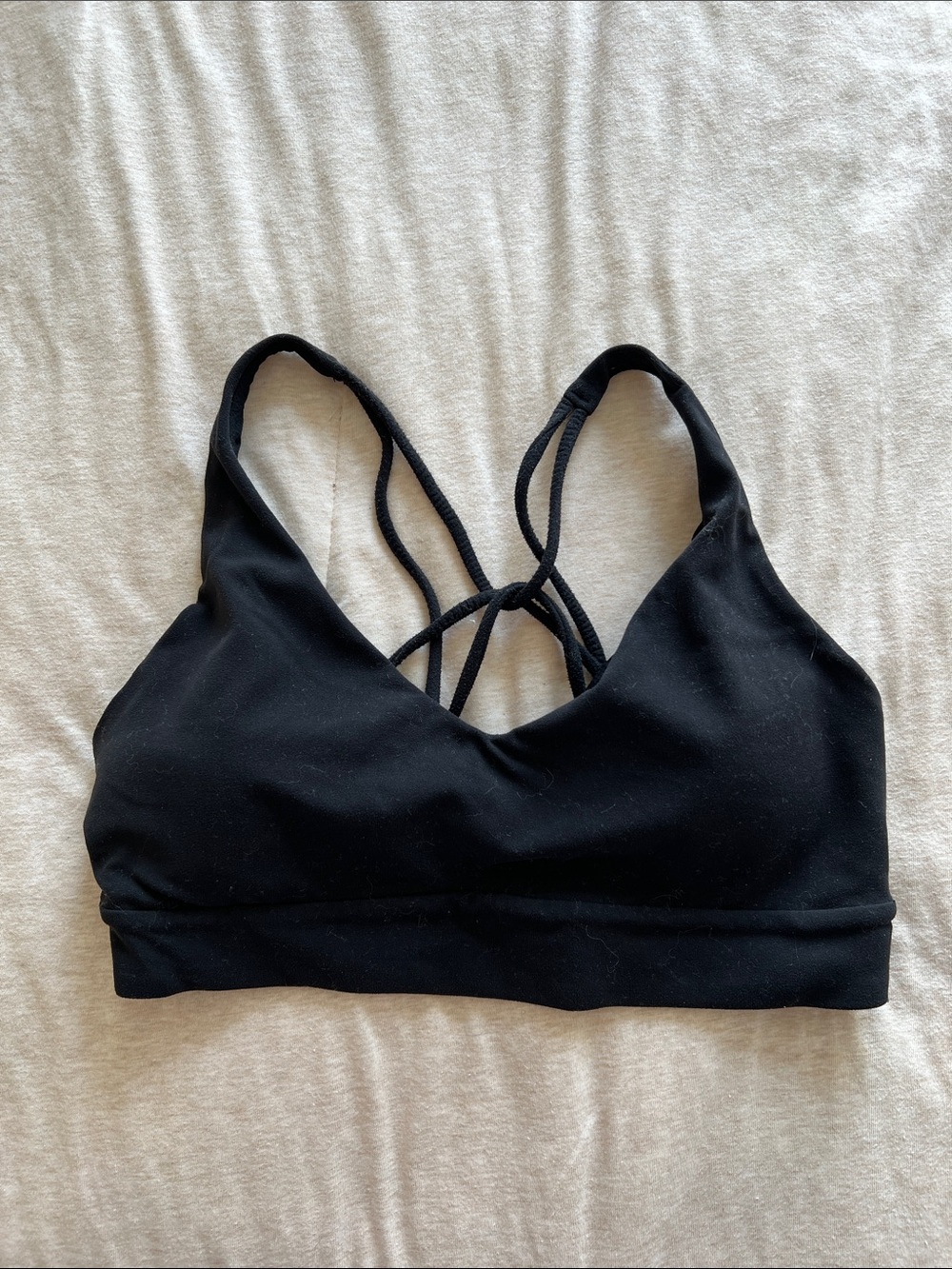 Athleta Black Crisscross Sports Bra